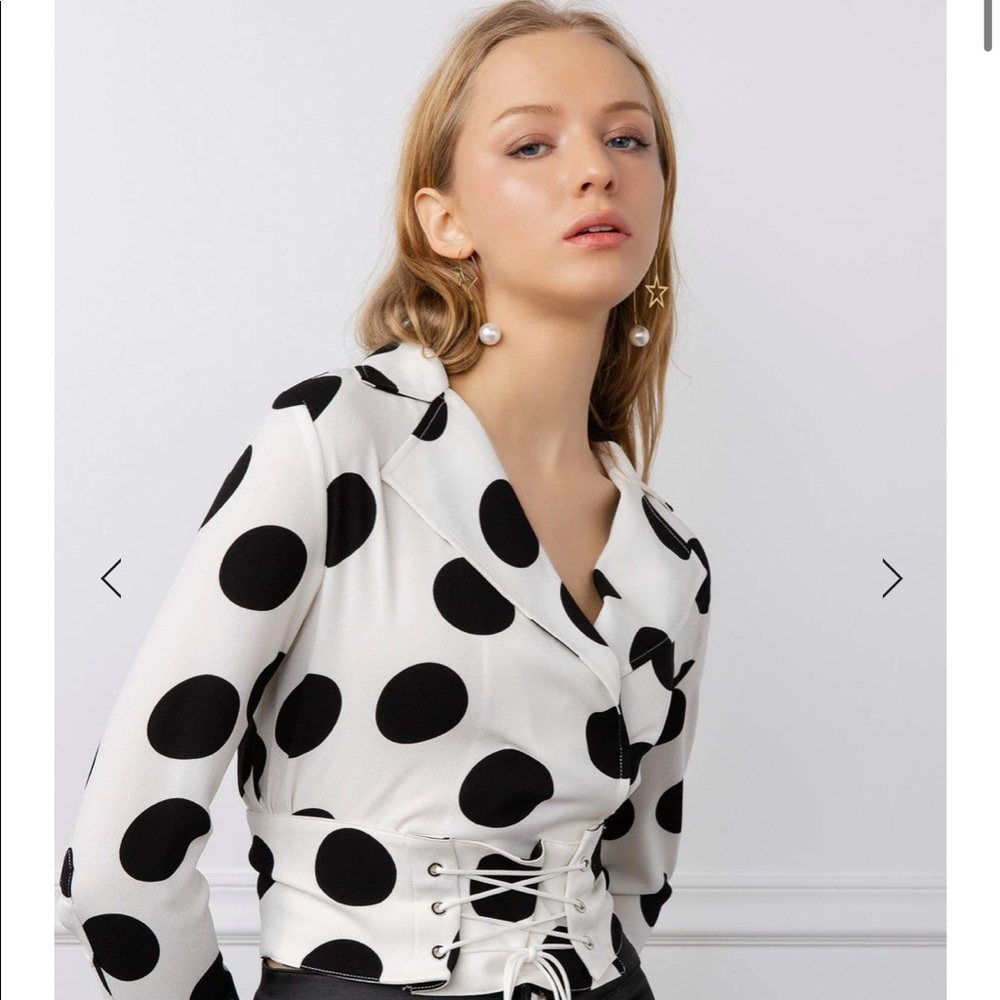 J.ING POLKA DOT CORSET TOP Small Size Very Pretty